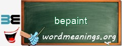 WordMeaning blackboard for bepaint